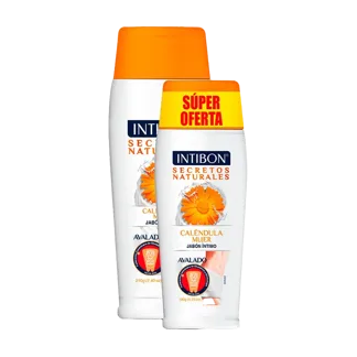 Oferta (Jabón Íntimo Intibon Caléndula Mujer x210ml +Jabón Íntimo Caléndula Mujer x120ml)