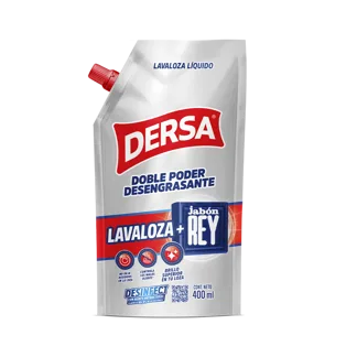 Lavaloza Liquido Dersa + Jabón Rey DoyPack x400ml