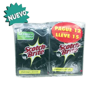 Oferta (Fibra Scotch Brite Clásica Pague 12 Lleve 15)