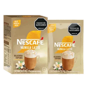 Café Nescafe Vainilla Latte x5Un x18gr