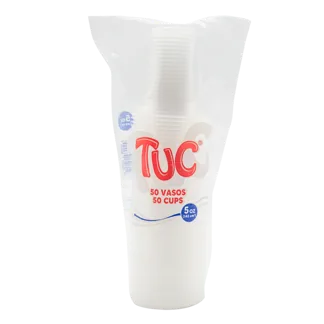 Vaso Tuc 5 Onzas Transparente x50Un