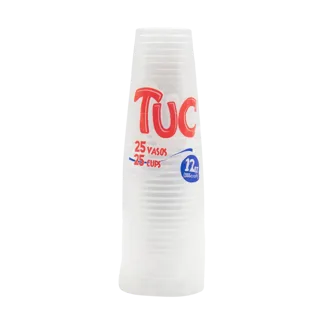 Vaso Tuc 12 Onzas Transparente x25Un