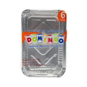 Bandeja Domingo Aluminio Espagueti x6Un