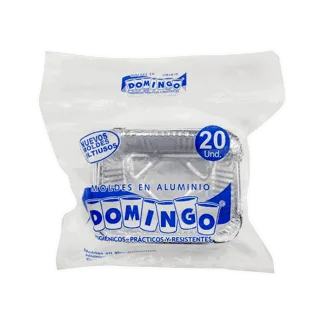 Bandeja Domingo Aluminio Lasagna Junior x20Un