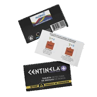 Tarjeta Detectora De Drogas En Bebida Centinela x6gr