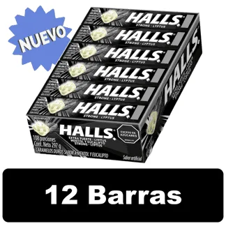 Caramelo Halls 9S Menta Extra Fuerte x12Un x24.75gr