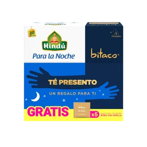 Oferta (Infusión Himalaya Hindu Para La Noche x20 Sobres + Té Bitaco Negro Chai Vainilla x5 Sobres)