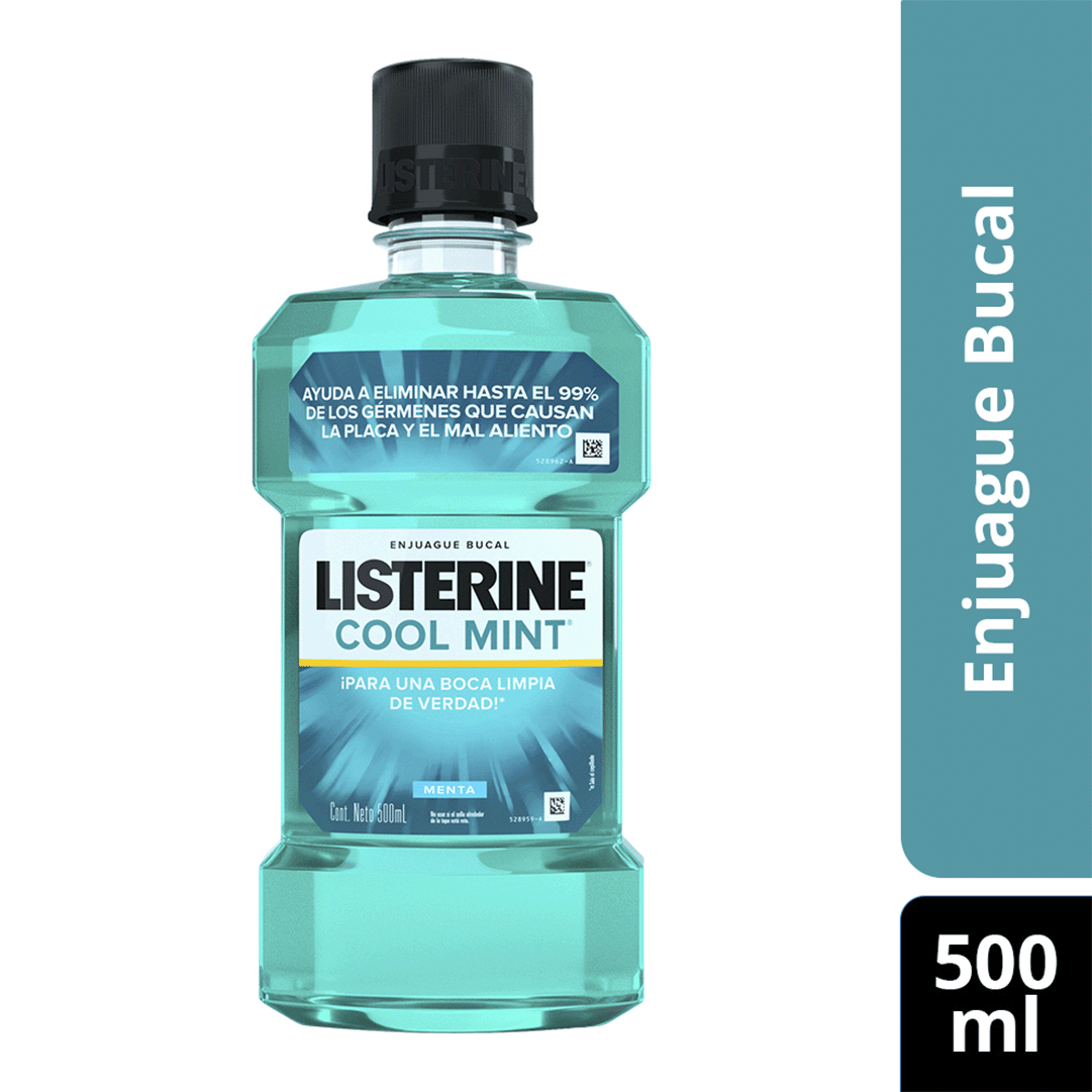 Enjuague Bucal Listerine Cool Mint 12Un x500ml