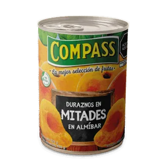 Compass Duraznos Mitades. Lata 820gr.