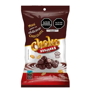 Choko Maní bañado Chocolate. Bolsa 80gr.