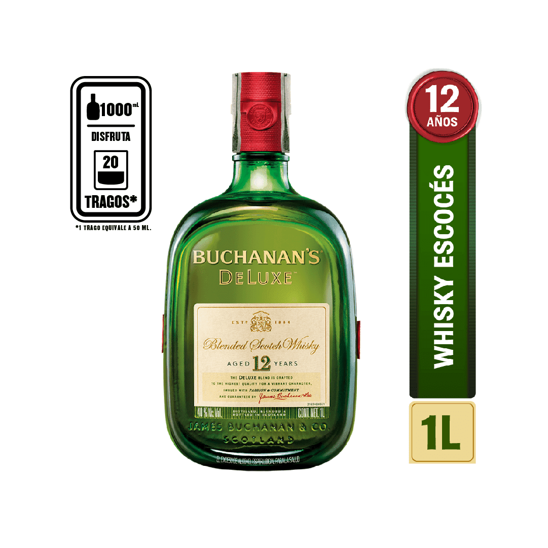Whisky Buchanan´s 12años D´Luxe 1000ml