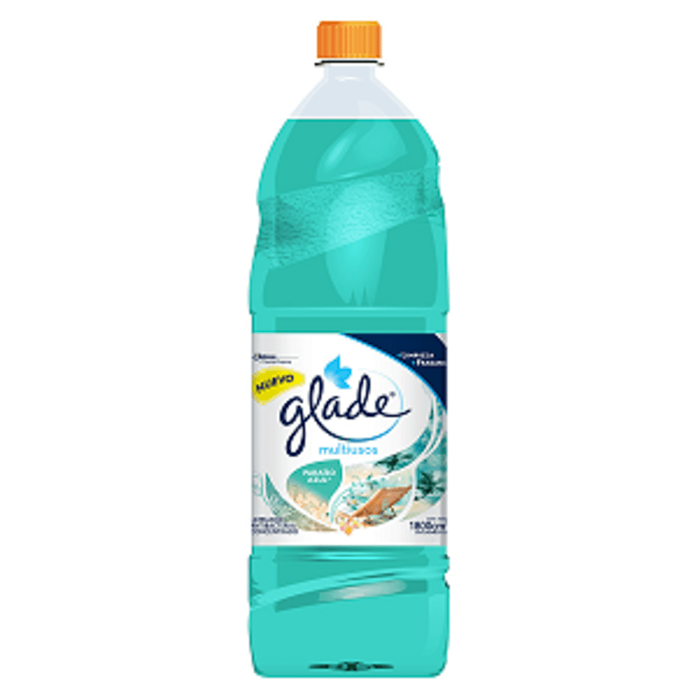 Limpiador Glade Botella Paraíso Azul x1800ml