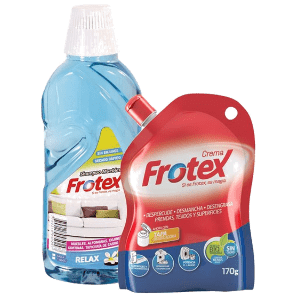 Shampoo Alfrombras Frotex  x500ml + Crema Frotex Doypack x170gr