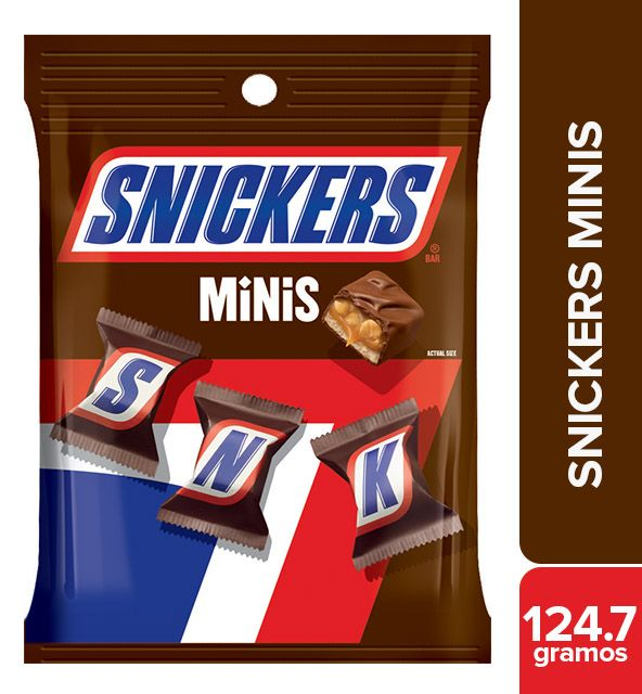 Chocolate Snickers Peg Pack Miniatures x124.7gr