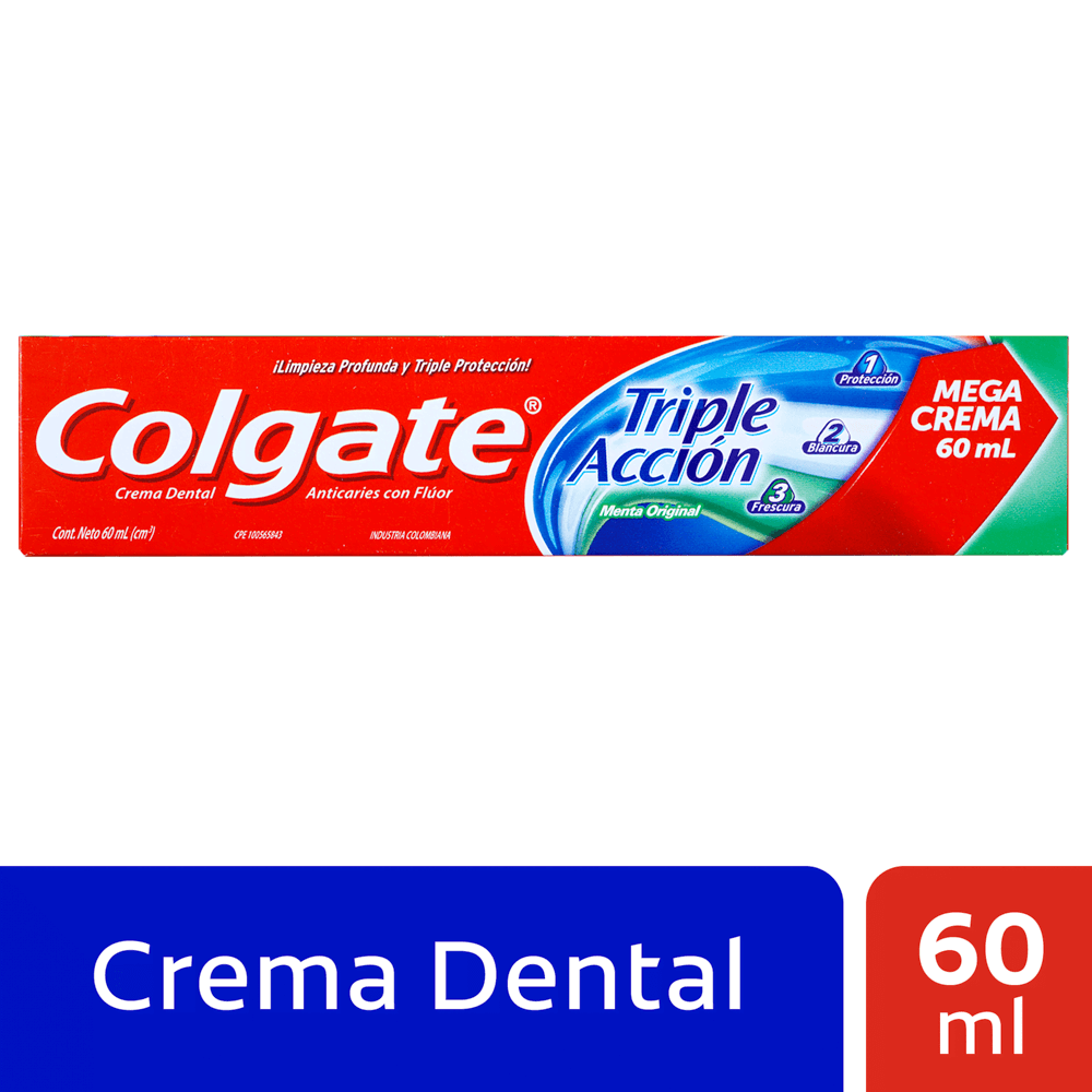 Crema Dental Colgate Triple Acción 60ml