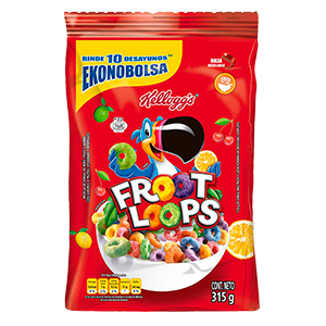 Cereal Kellogg Froot Loops 24un x315gr