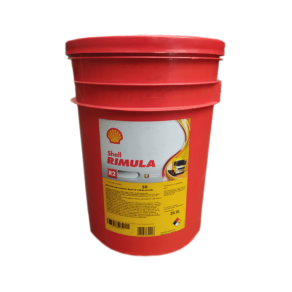 Aceite Shell Rimula R2 50 CF10 TBN Balde 1un x20lts