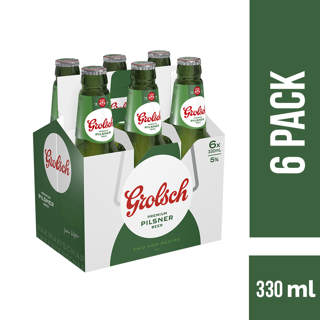Cerveza Grolsch Botella Six pack x6Un x330ml