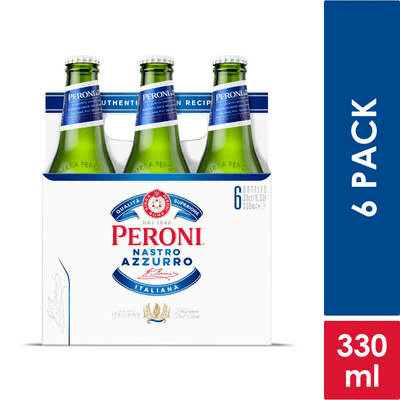 Cerveza Peroni Italiana Six Pack x6Un x330ml