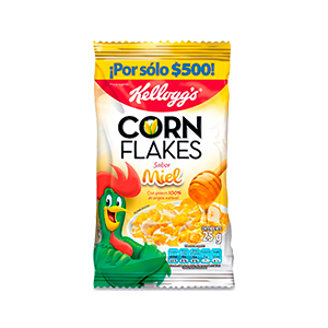Cereal Kelloggs Paketicos Corn Flakes Miel x8Un x25gr