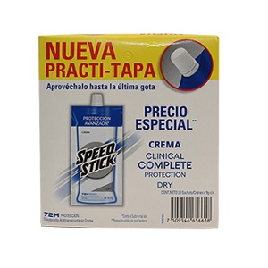 Desodorante Speed Stick Clinical Dry Sachet Tapa 9gr