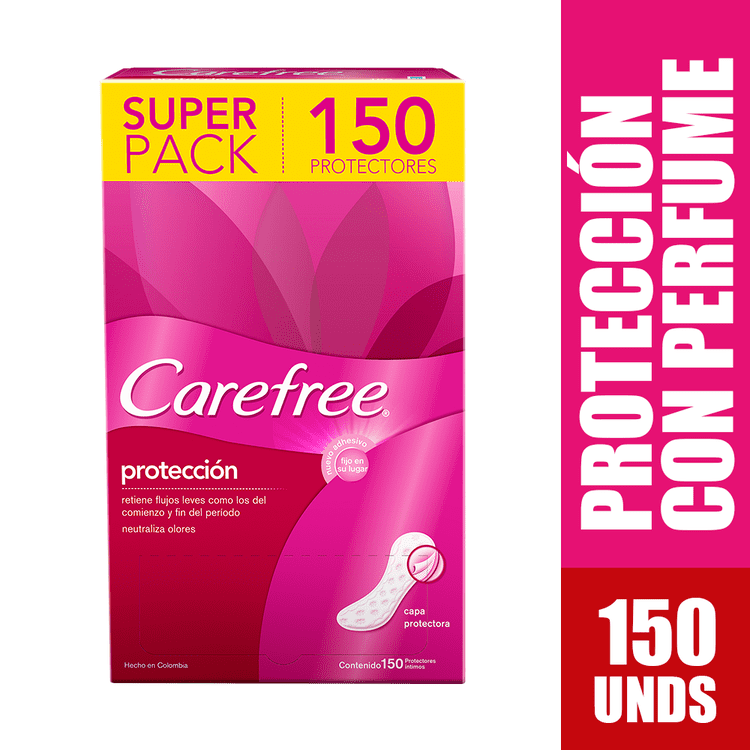 Protector Carefree Con Perfume x150 Protectores