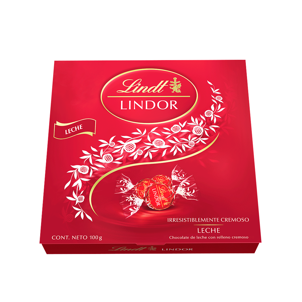 Chocolate Lindt Lindor Milk Caja x8Chocolates x100gr