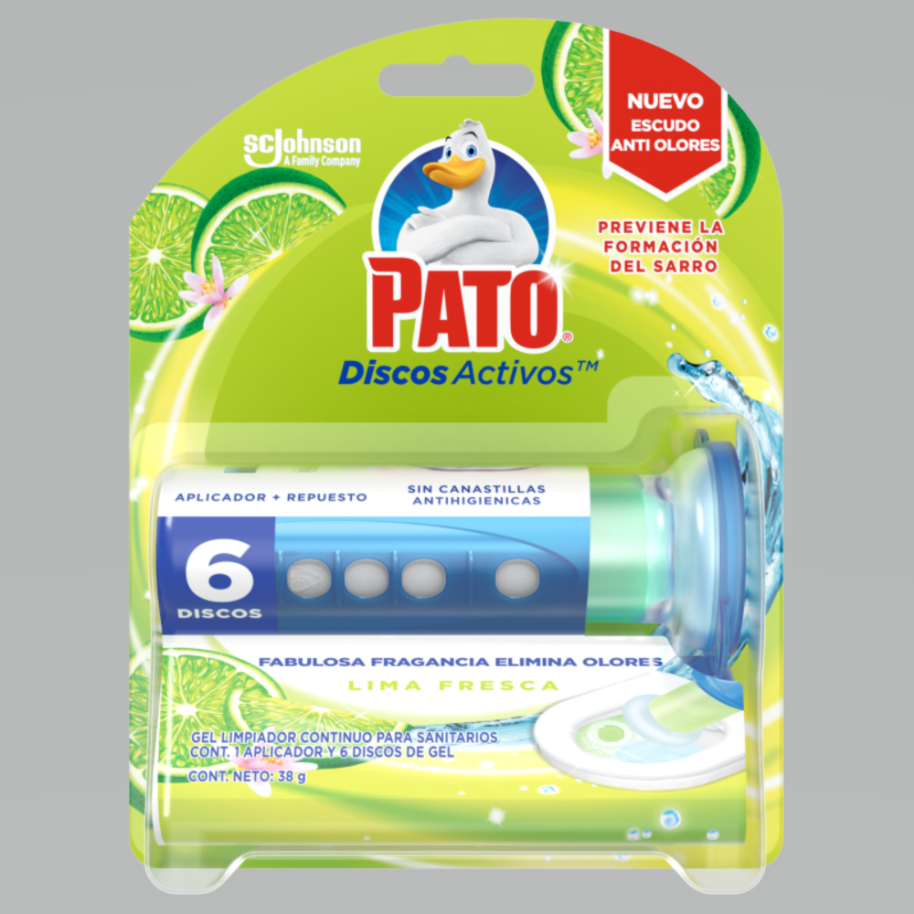 Desodorizante Pato Discos Activos Gel Tubo 38gr