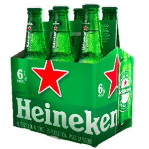 Cerveza Heineken botella SixPack x6Un x330ml