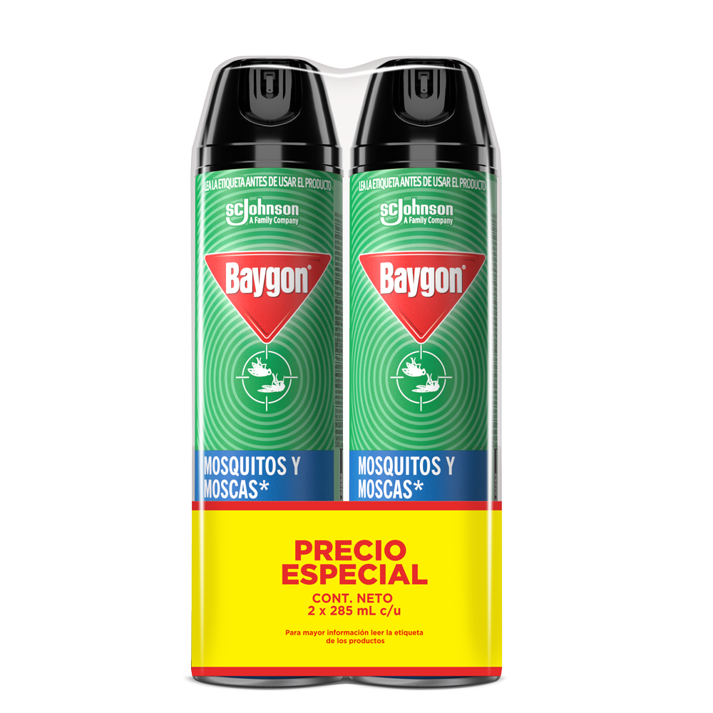 Insecticida Aerosol Baygon Azul x2Un x285ml