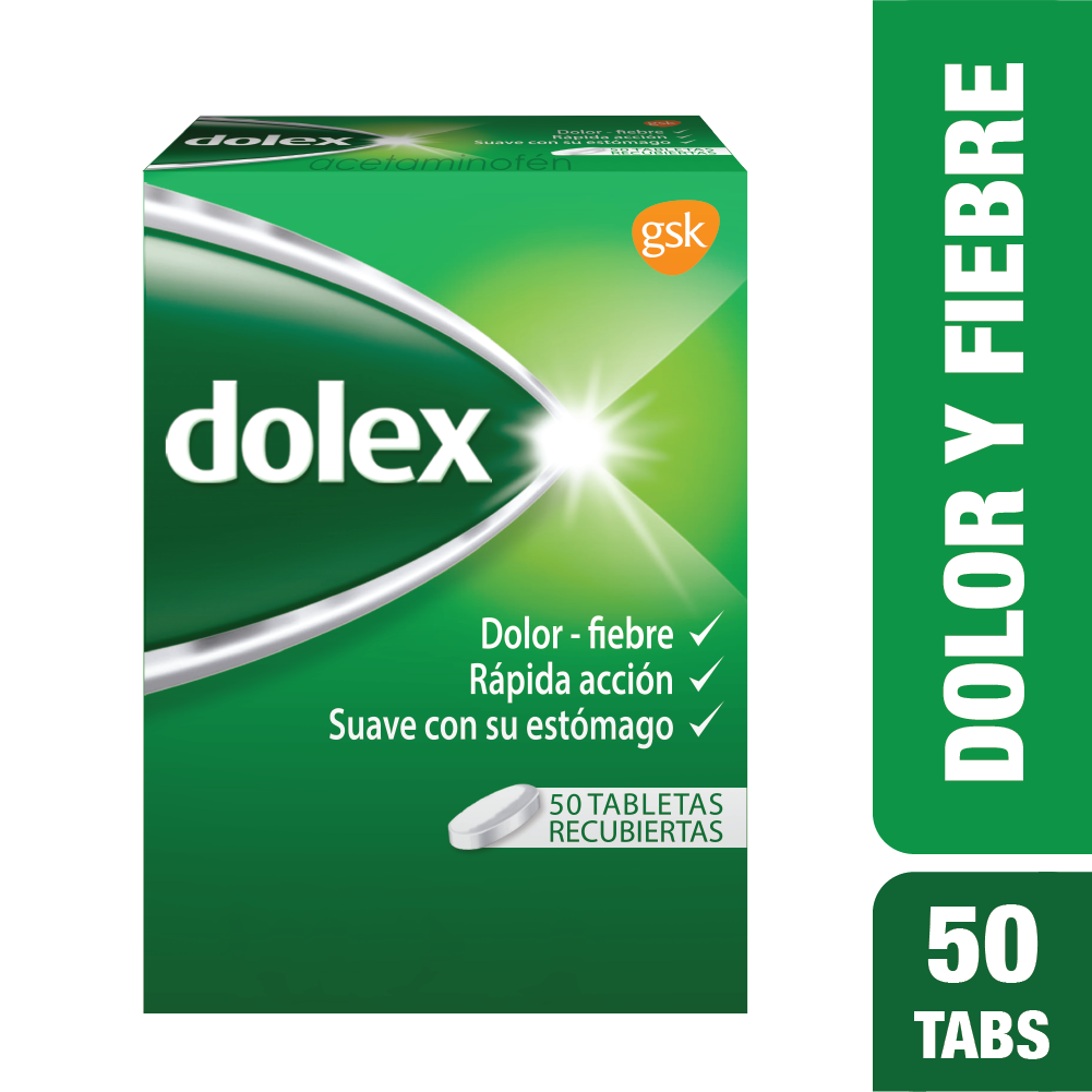 Dolex Analgesico 500mg x50 Tabletas