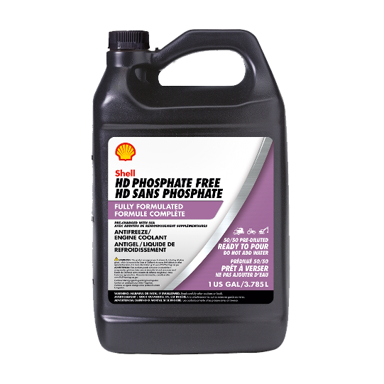 Refrigerante Shell Hd Phosphate Free Antifreeze/Coolant 50/50 6Un x1gal