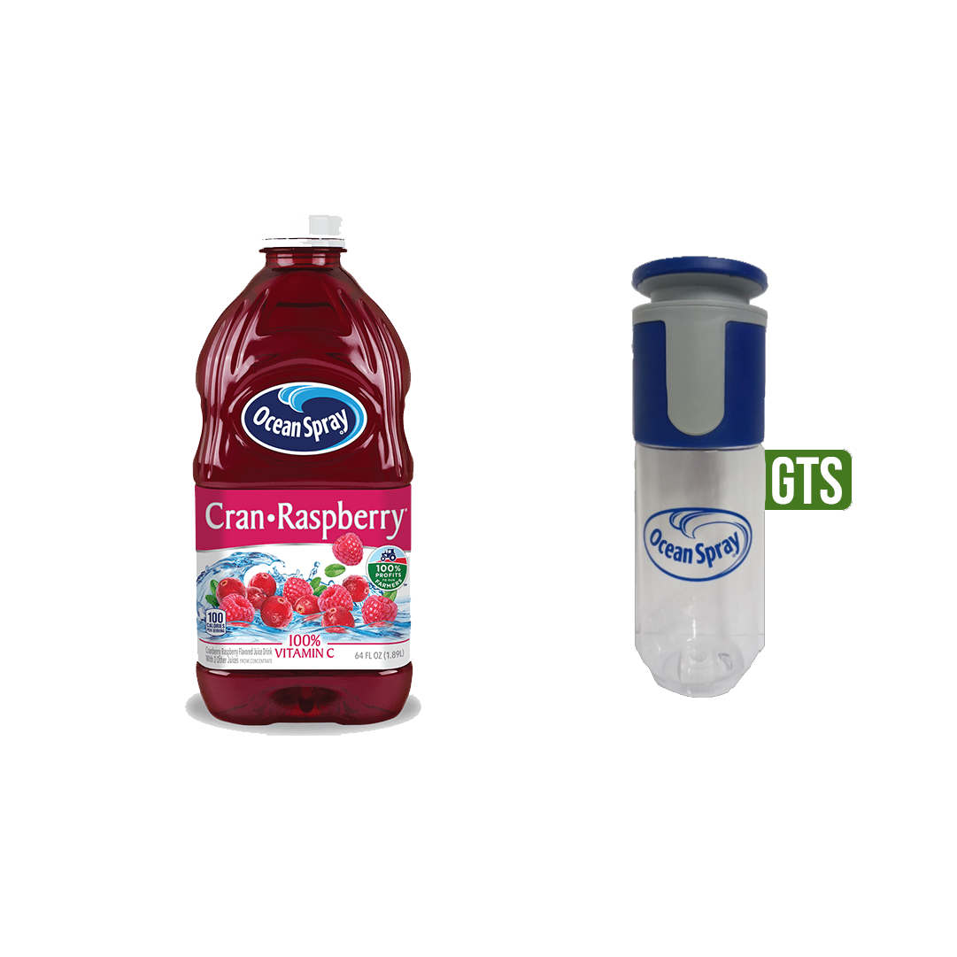 Jugo Ocean Spray Cranberry Raspberry  Drink x64 oz Gts  Termo