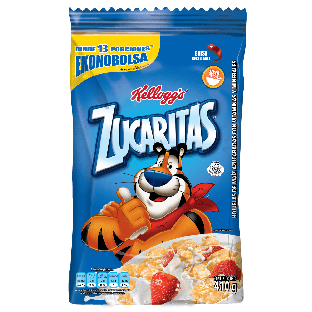 Cereal Kellogg Zucaritas Bolsa x410gr