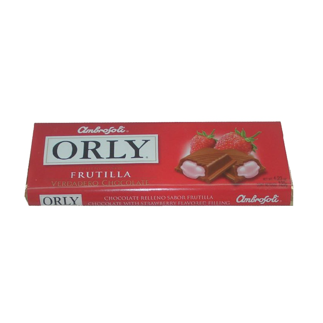 Chocolate Orly Relleno sabor Fresa x115gr