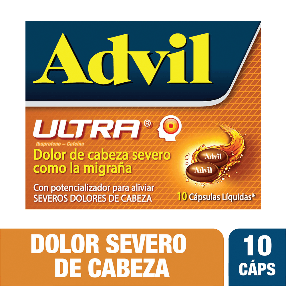 Advil Ultra 200mg x10 Capsulas