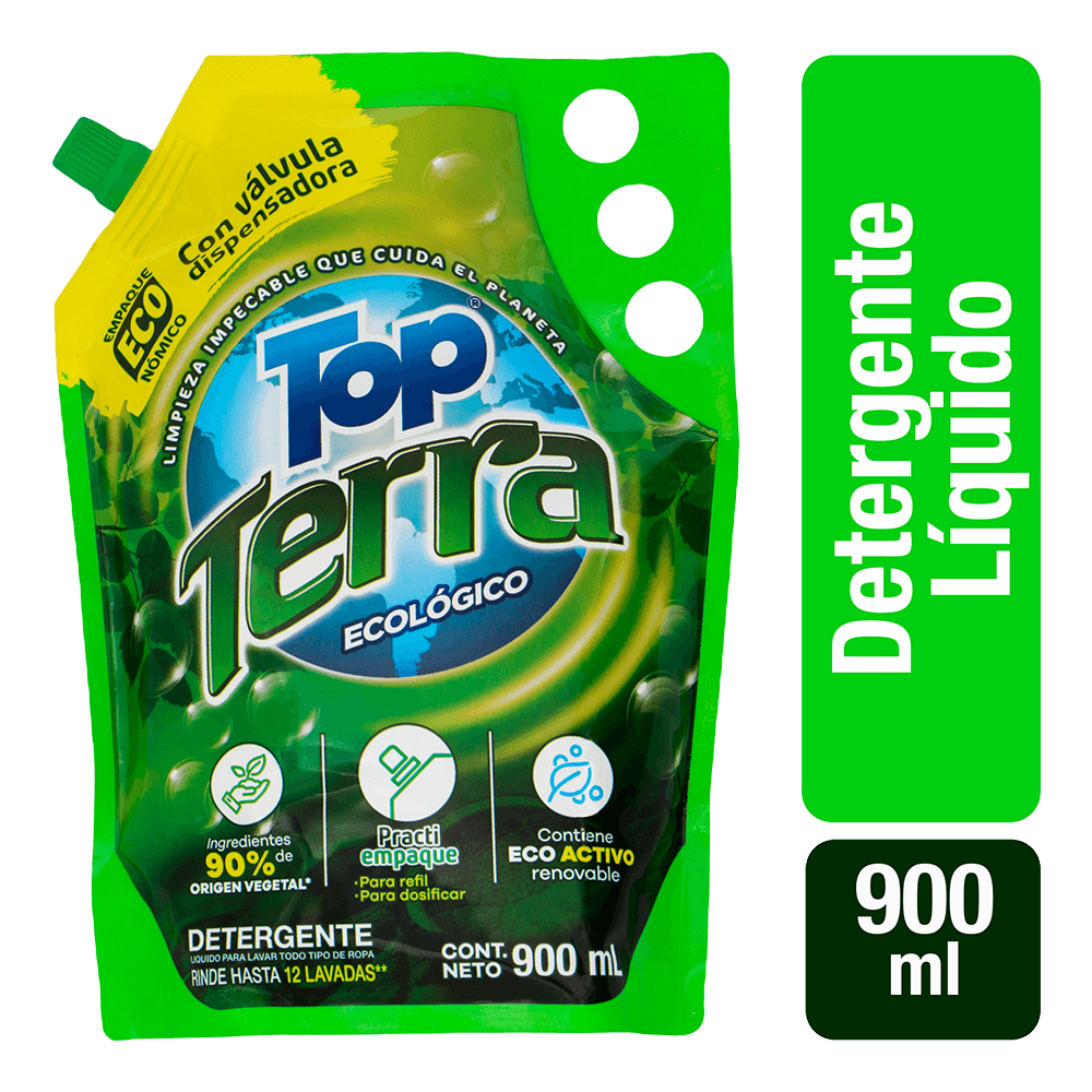 Detergente Liquido Top Terra x12Un x900ml