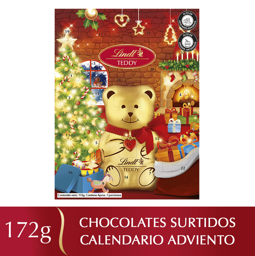 Chocolate Lindt Teddy Advent Calendar x172gr