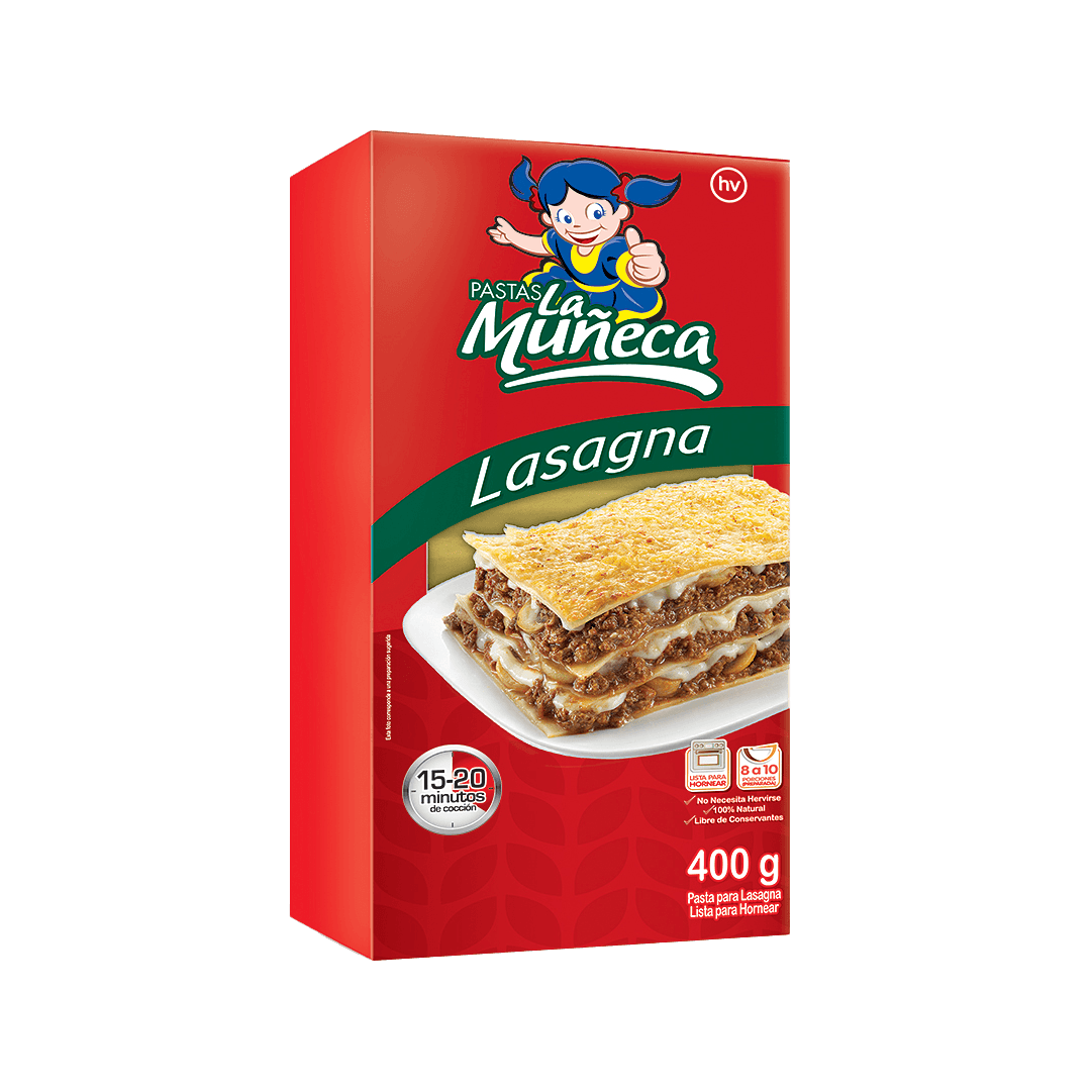 Pasta La Muñeca Lasagna x400gr