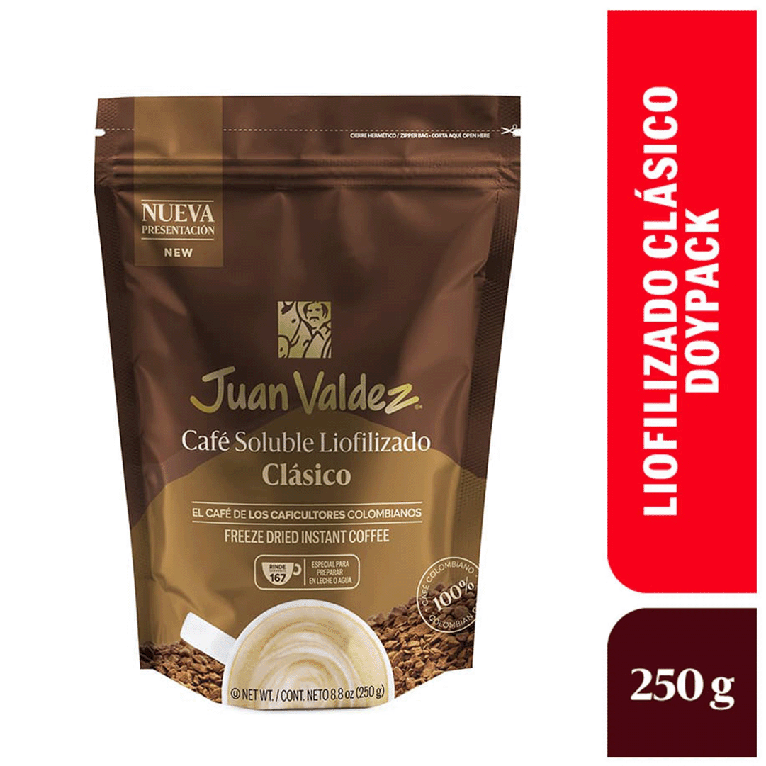 Café Juan Valdez Liofilizado Clasico Doypack x250gr
