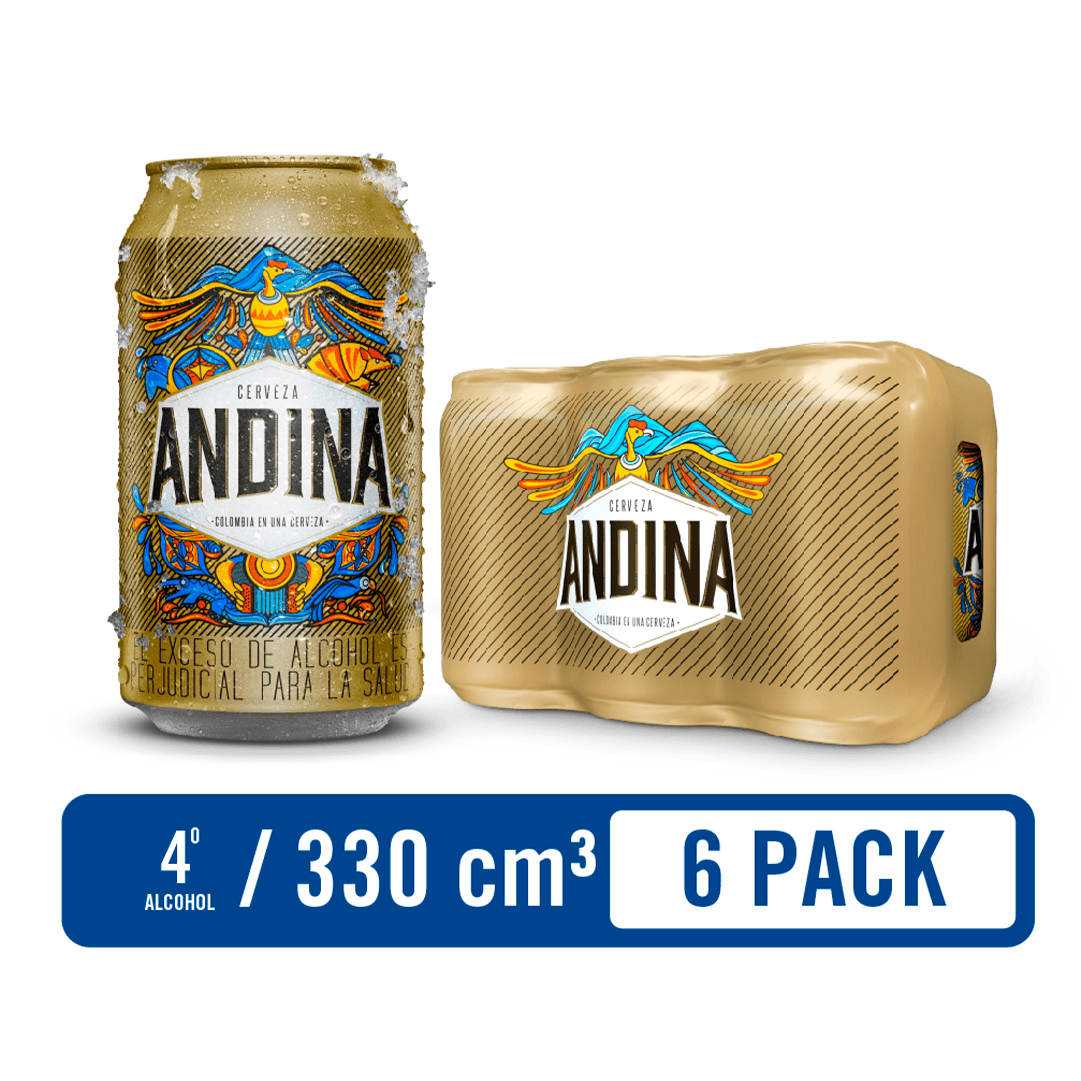 Cerveza Andina Lata SixPack x6Unx330ml