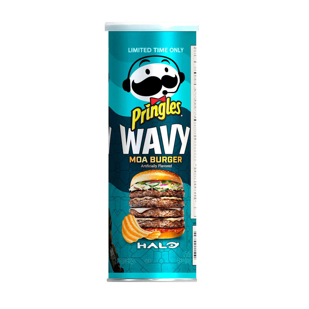 Papas Fritas Pringles Wavy Moa Burgerx137gr