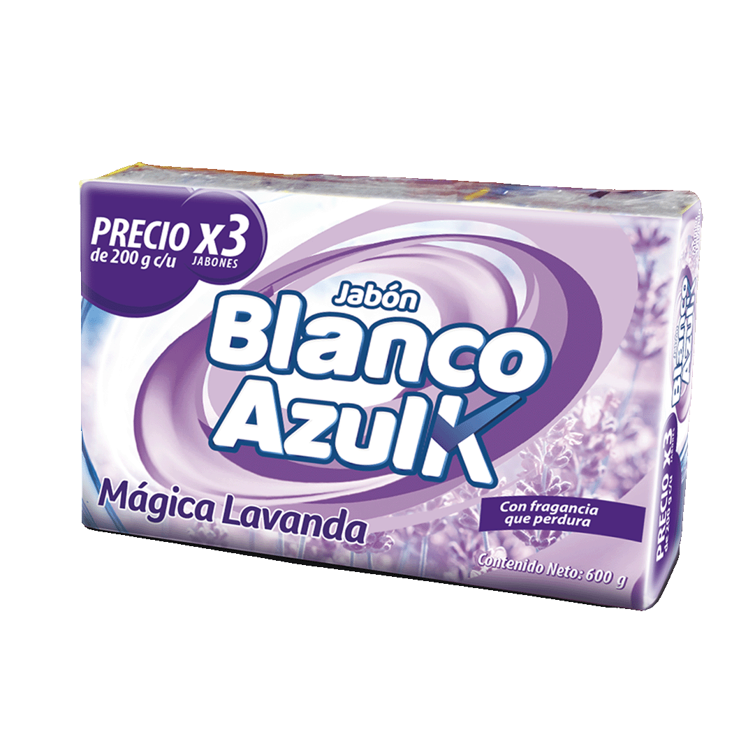 Jabón Blanco Azulk Lavanda x3Un x200gr c/u