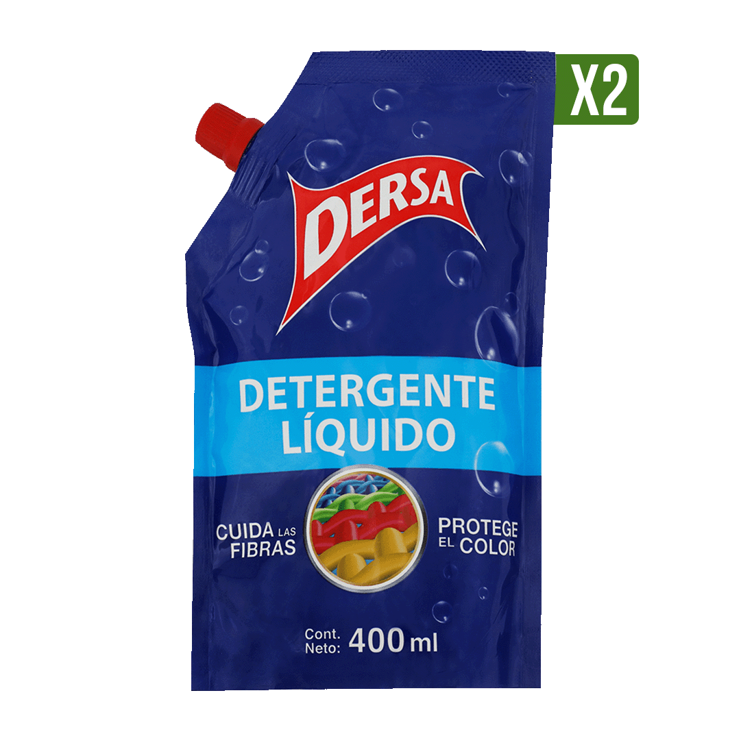 2Un Detergente Liquido Dersa x400ml