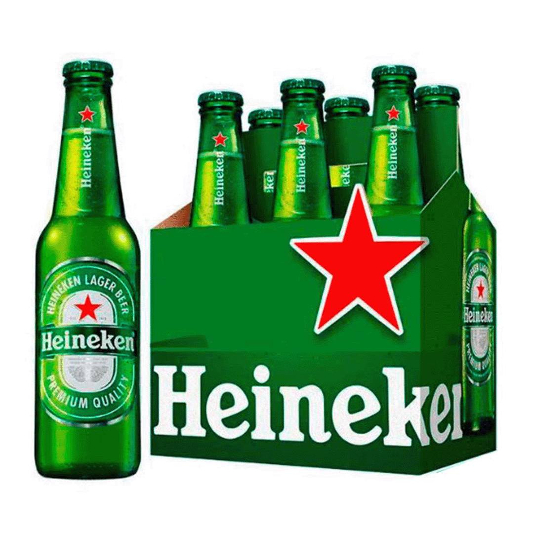 Cerveza Heineken Botella SixPack x6Unx330ml