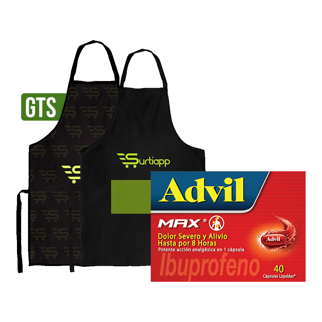 Advilx40 Capsulas Max Gts Delantal E-commerce
