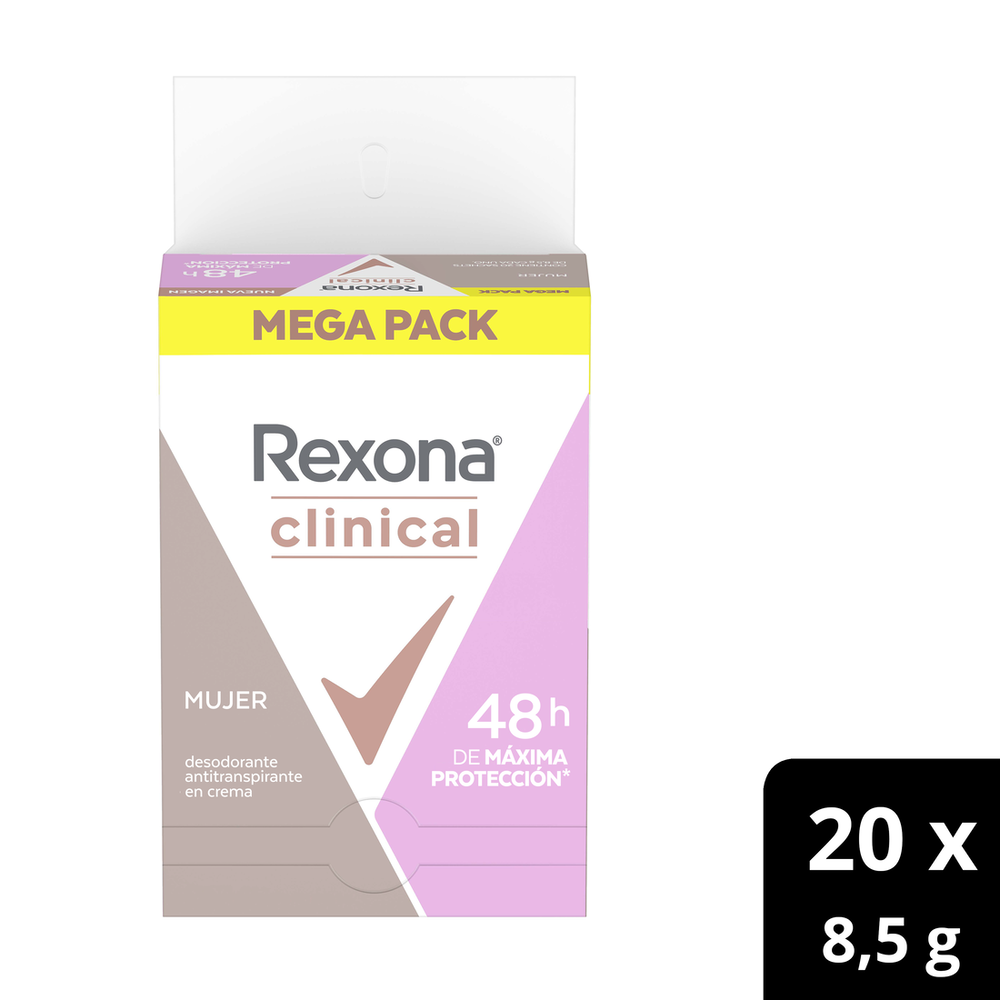 Desodorante Rexona Clinical Classic Mujer Sachet x2Un x8.5G
