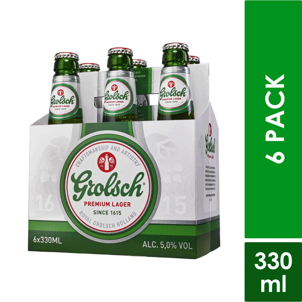 Cerveza Grolsch Botella Six pack x6Un x330ml