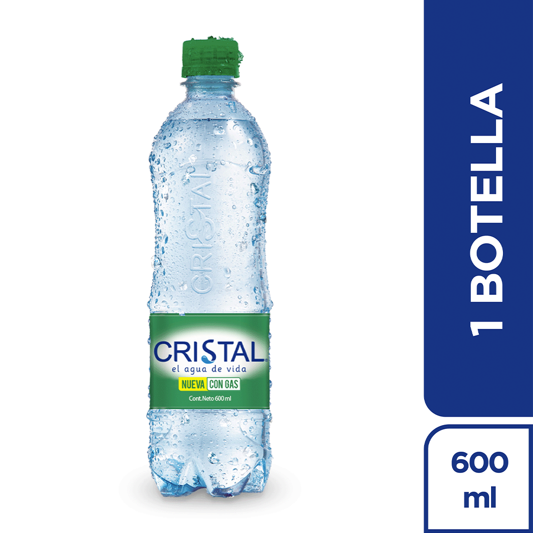 Agua Cristal Con Gas Pet x600ml