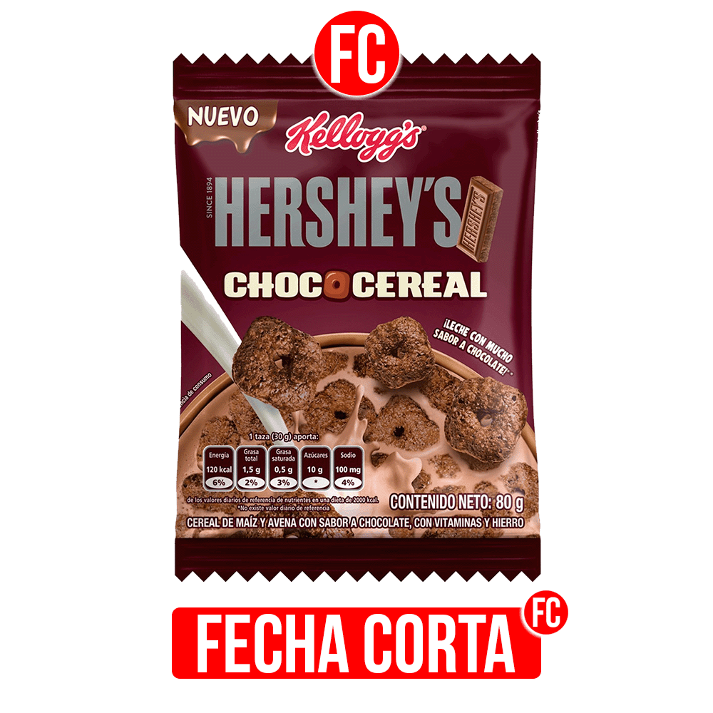 Cereal Kellogg Hersheys Megapaketicos x80gr